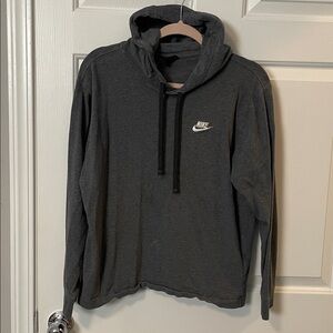 Nike Charcoal Gray Pullover Hoodie Mens Small cotton